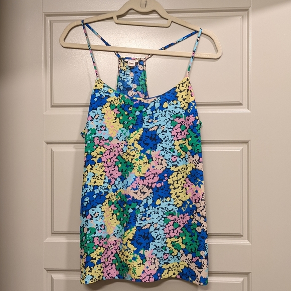 J. Crew Factory Tops - JCrew Factory Racerback Floral Shirt, Size 10